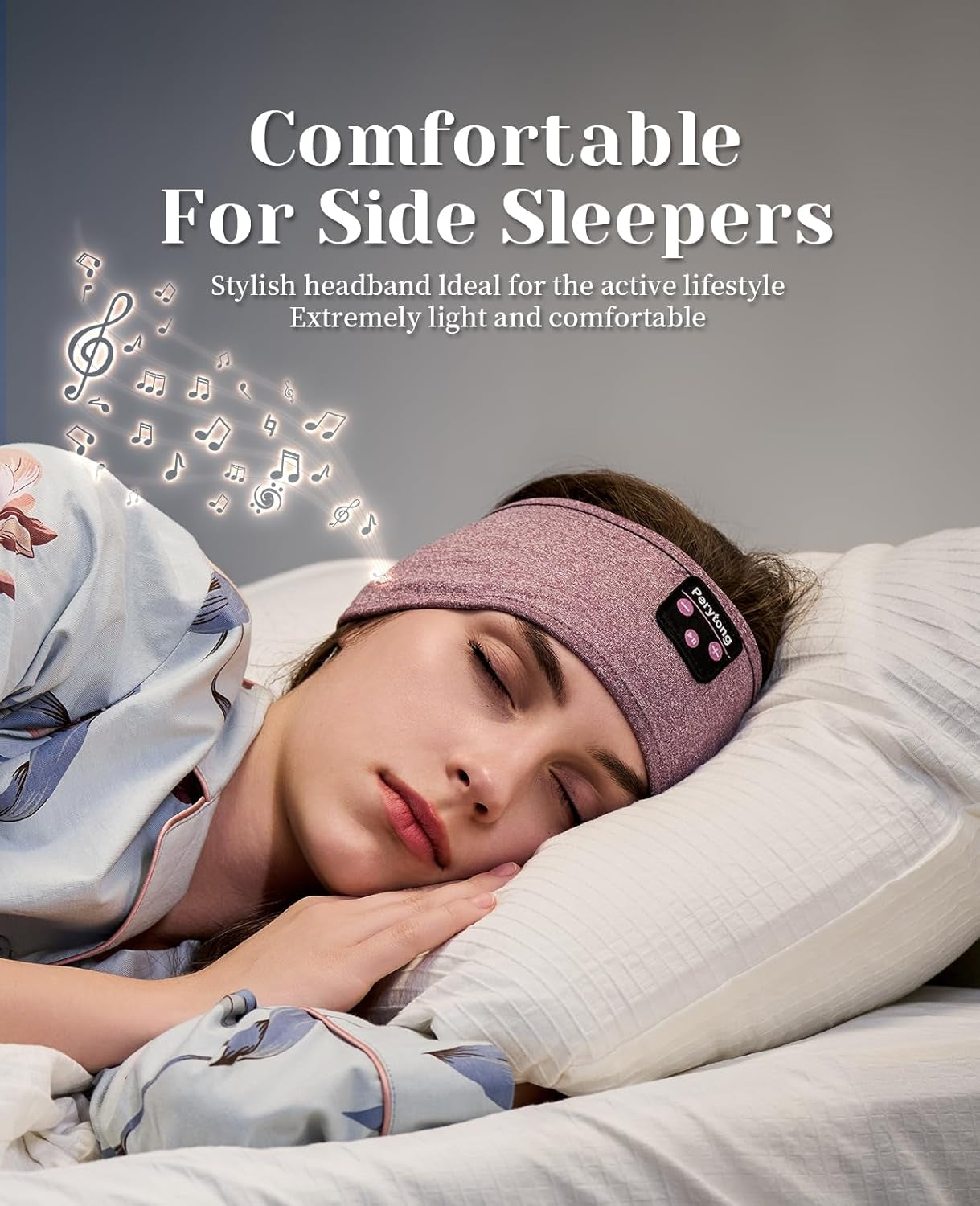Sleep Headphones, Bluetooth Sports Headband Headphones with Ultra-Thin HD Stereo Speakers Perfect for Sleeping,Workout,Jogging,Yoga,Insomnia, Air Travel, Meditation