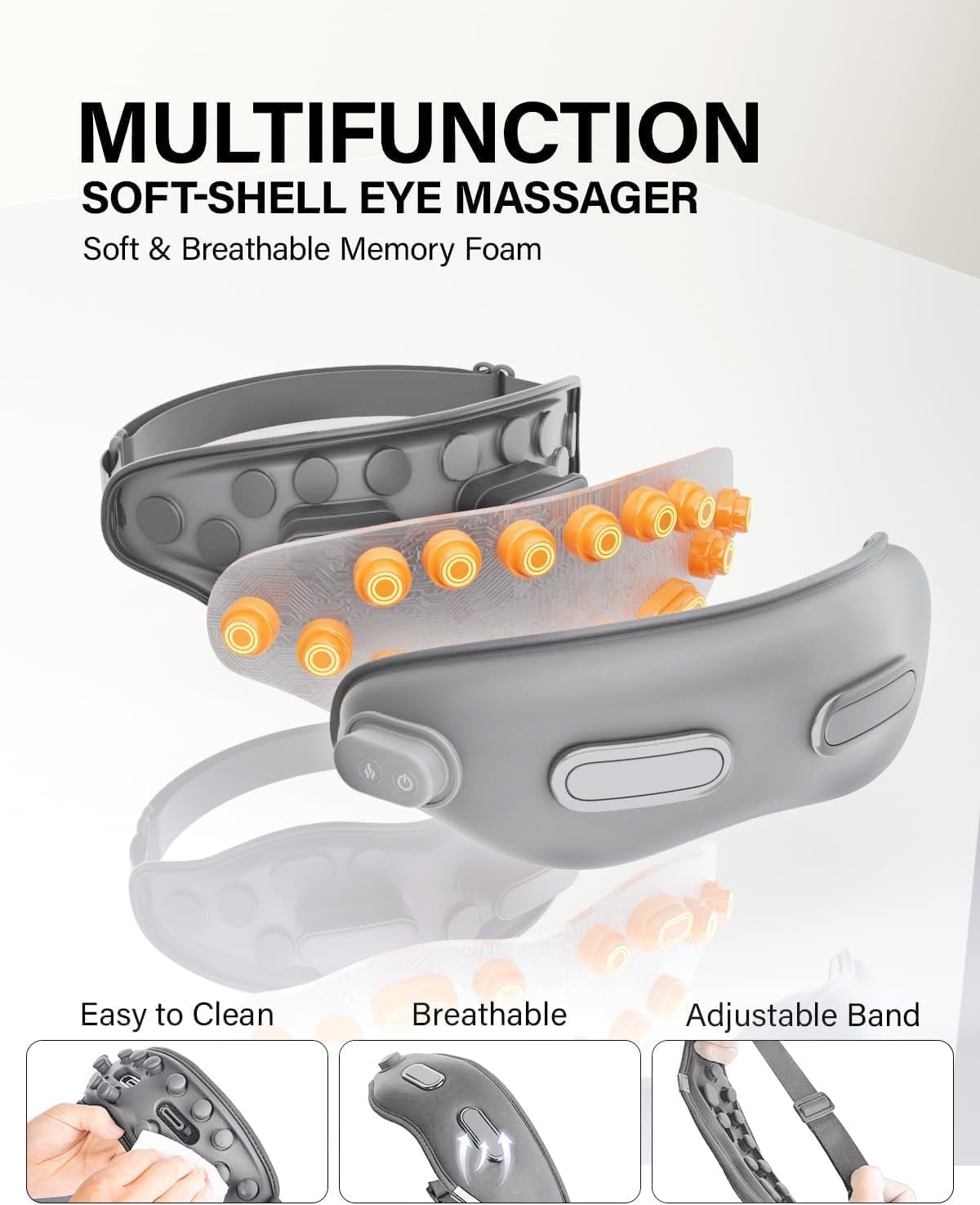 Sleep Headphones Bluetooth Sleep Mask Sleeping Headphones 3D Breathable Music Eye Mask with Stereo Speakers Blindfold Block Out Light Gifts for Men Women Birthday Holiday Unique Gifts