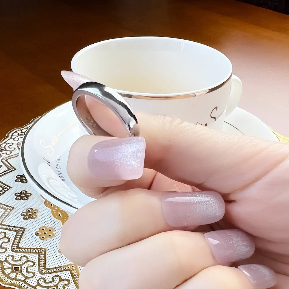 Classic 925 Sterling Silver Band Ring for Men and Women - Elegant Autumn Gift