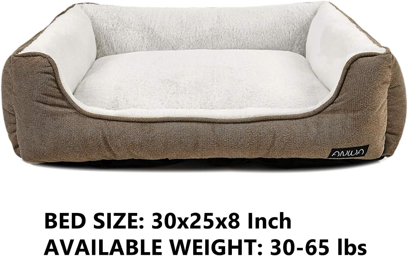 Premium Square Dog Bed - Machine Washable and Comfort-Designed for Medium Breeds