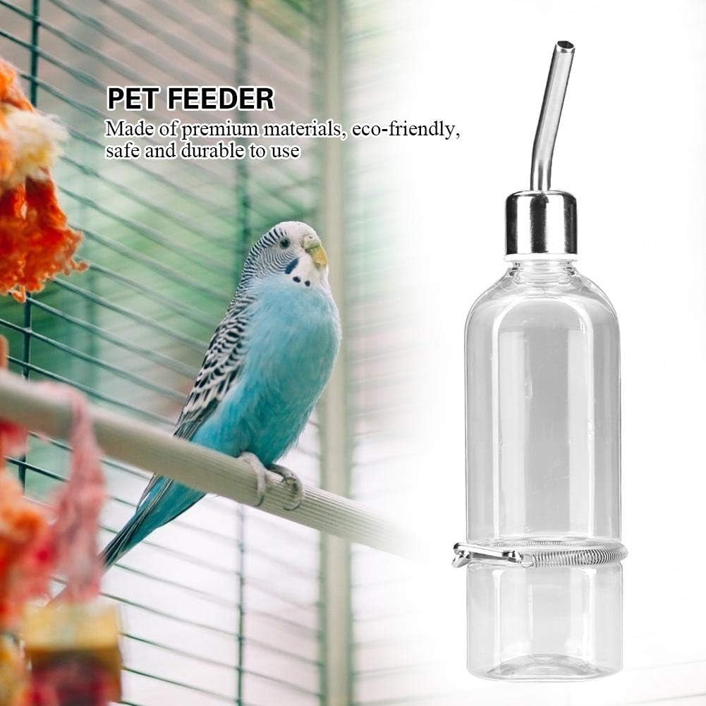 Automatic Pet Water Dispenser and Feeder with Stainless Steel Ball Nipple for Small Animals and Birds