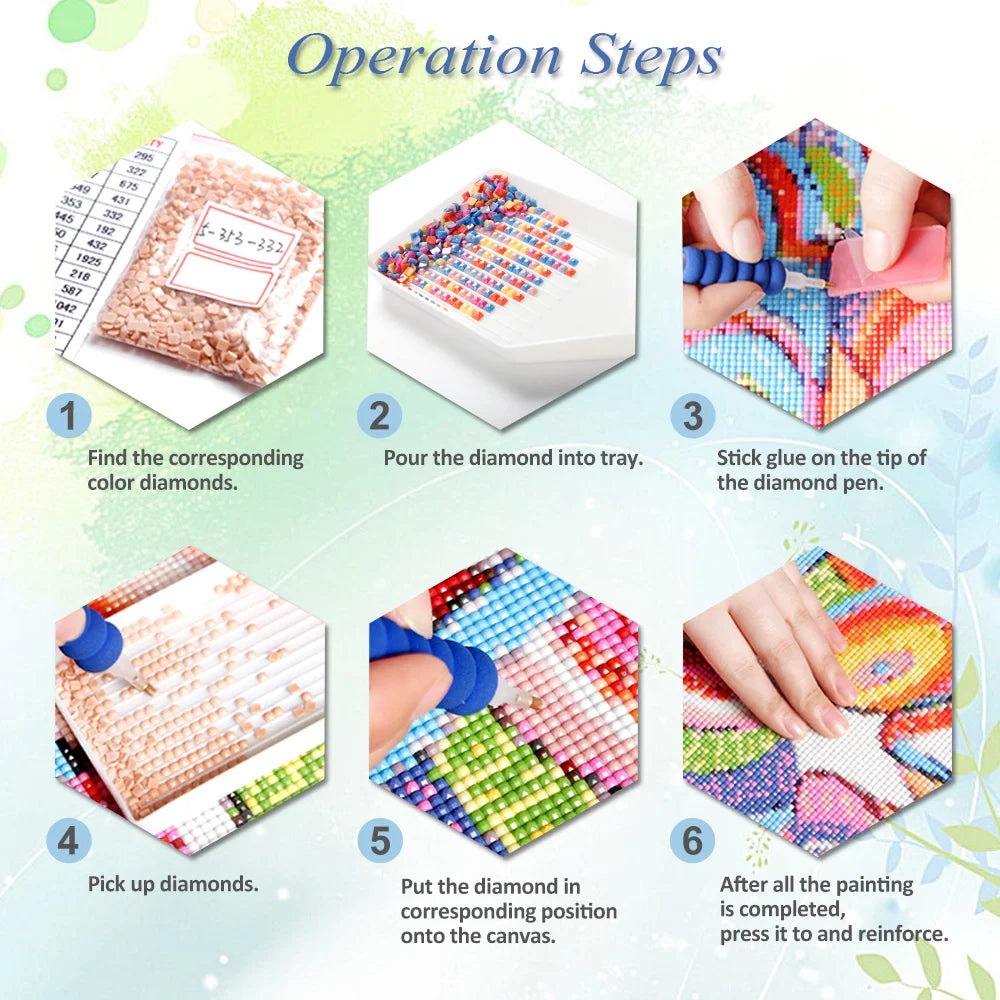 5D DIY Diamond Mosaic Art Kit - Pink Scenery House Street Painting - Complete Embroidery Set for Women - Ideal Gift for 2024