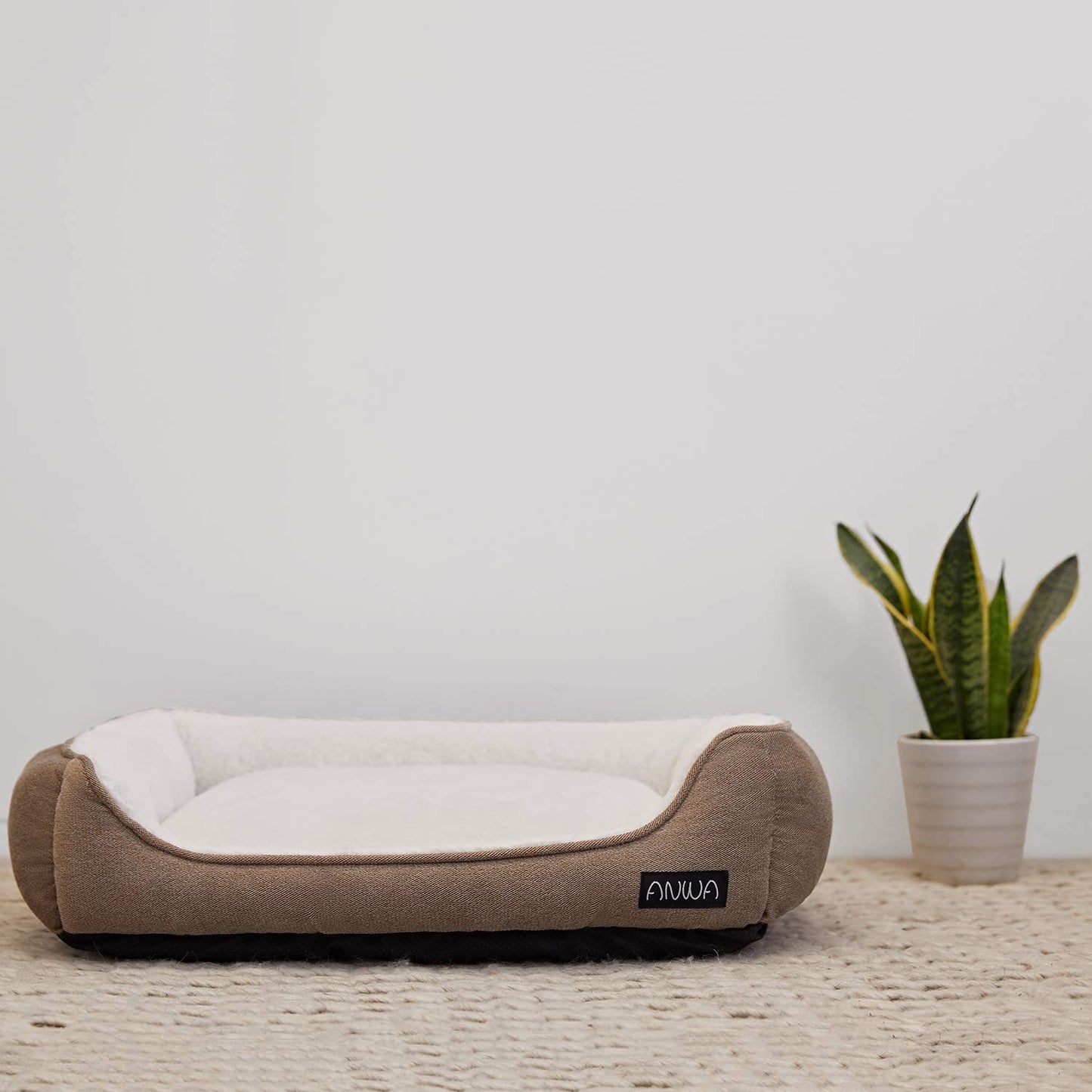 Premium Square Dog Bed - Machine Washable and Comfort-Designed for Medium Breeds