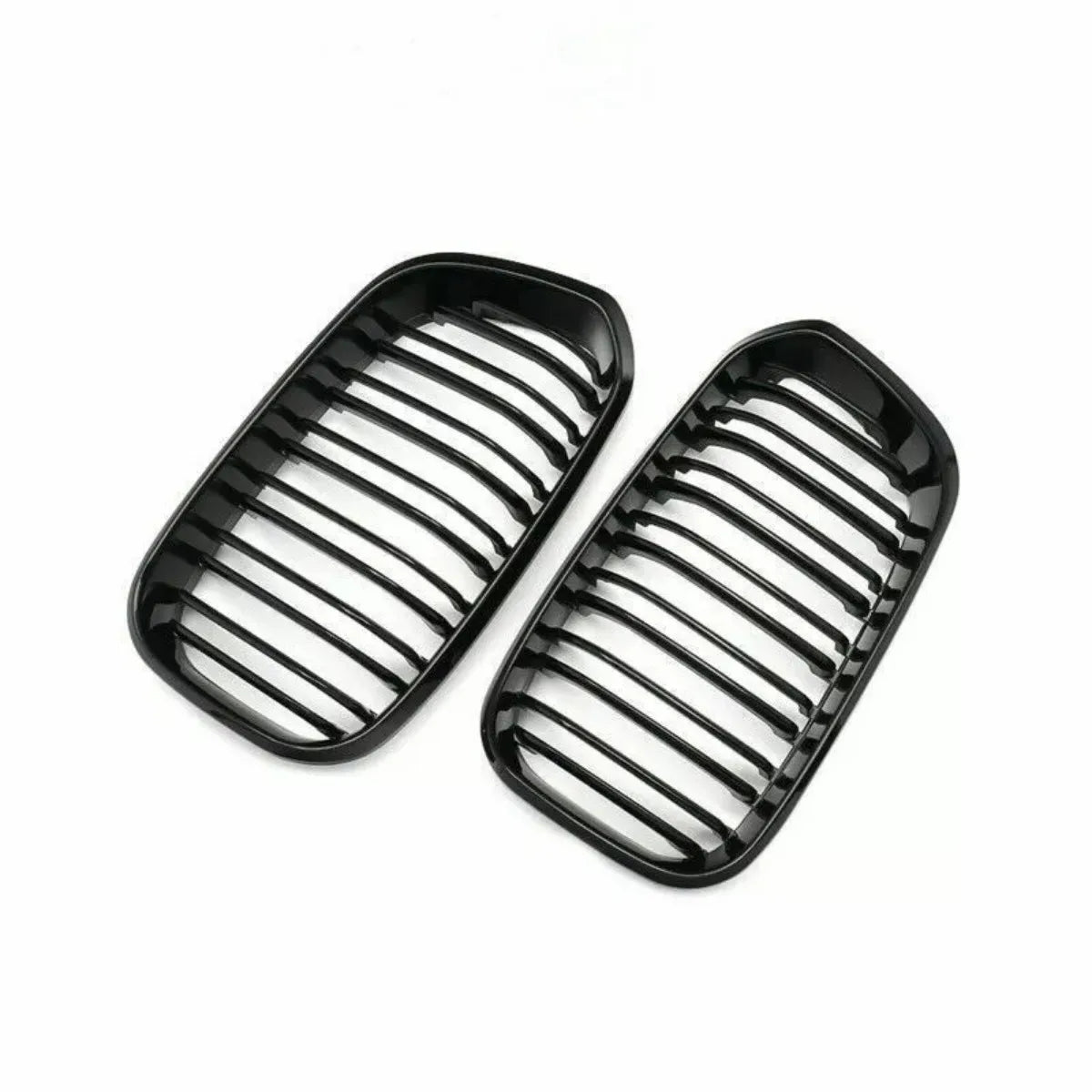 2015-2017 BMW F20 F21 120I LCI 1 Series Glossy Black Racing Grille with 2 Slats