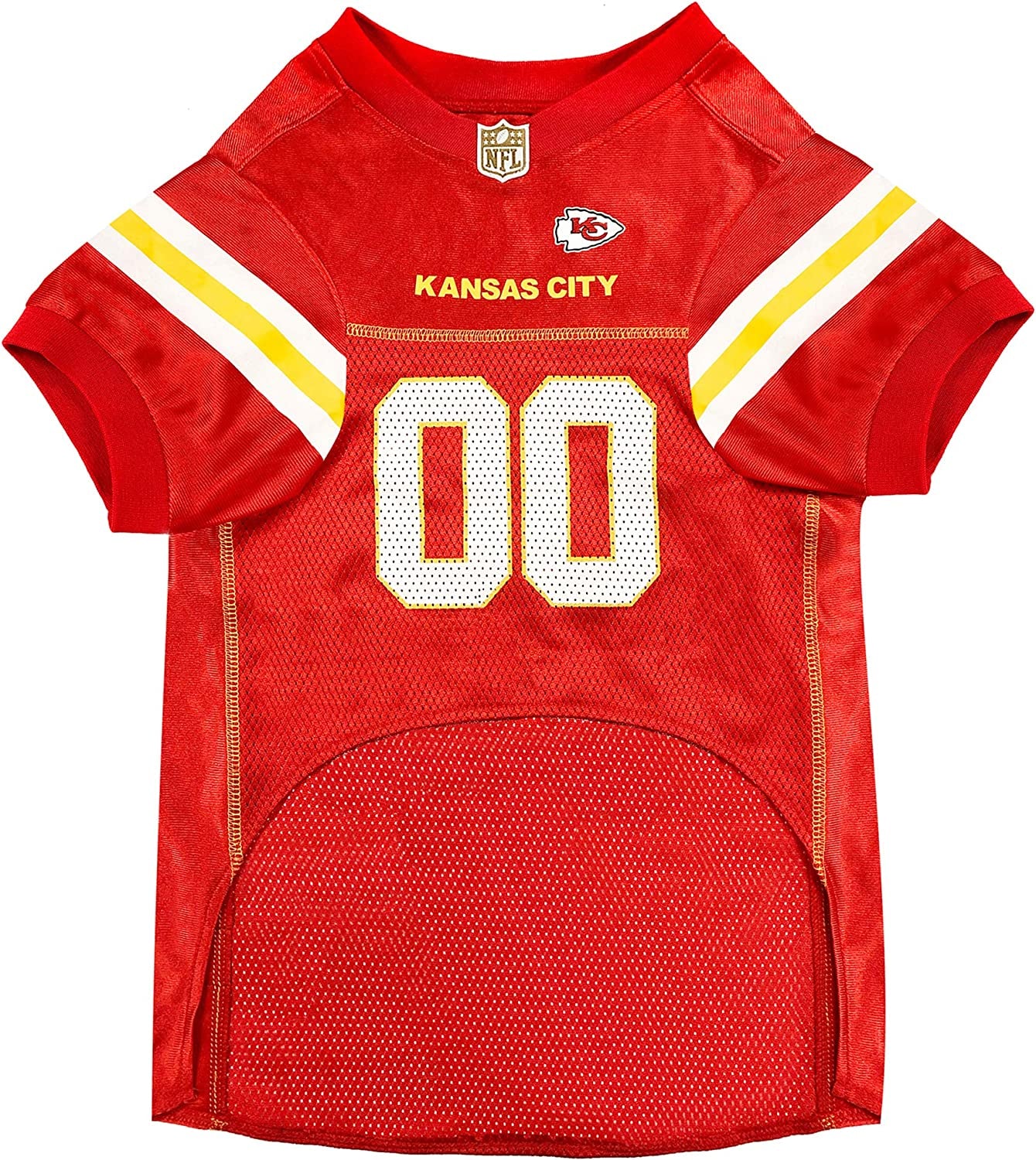 Kansas City Chiefs Medium Dog Jersey - Official NFL Football Costume for Pets
