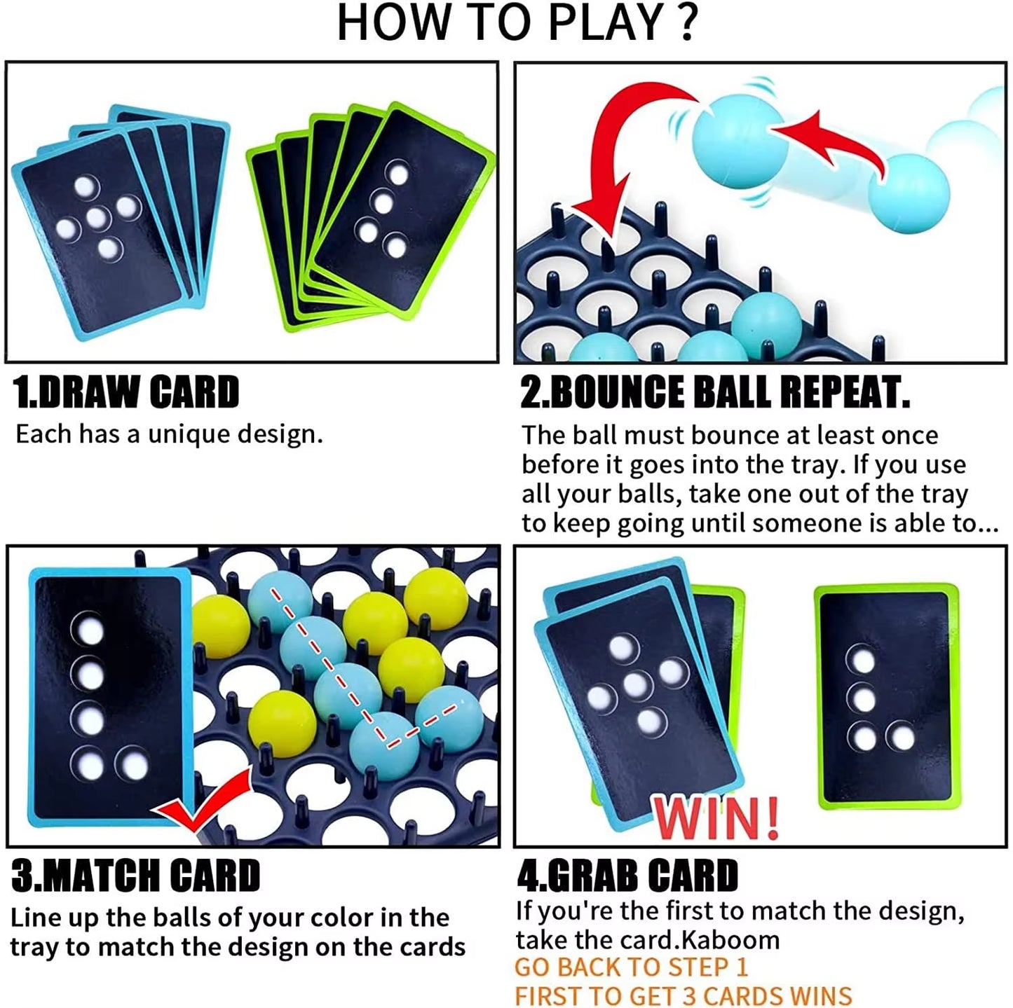 Children's Interactive Desktop Bouncing Ball Game - Engaging Family Table Game for Parties and Gifts