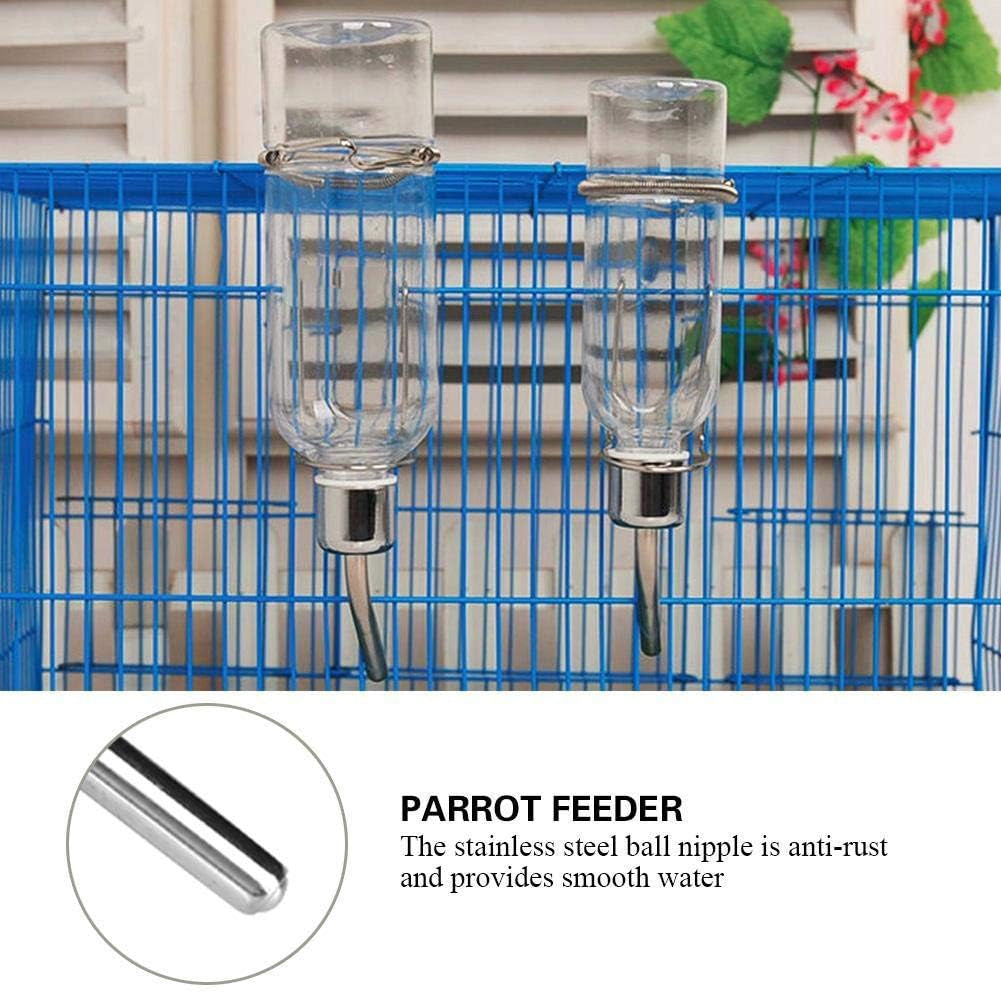 Automatic Pet Water Dispenser and Feeder with Stainless Steel Ball Nipple for Small Animals and Birds