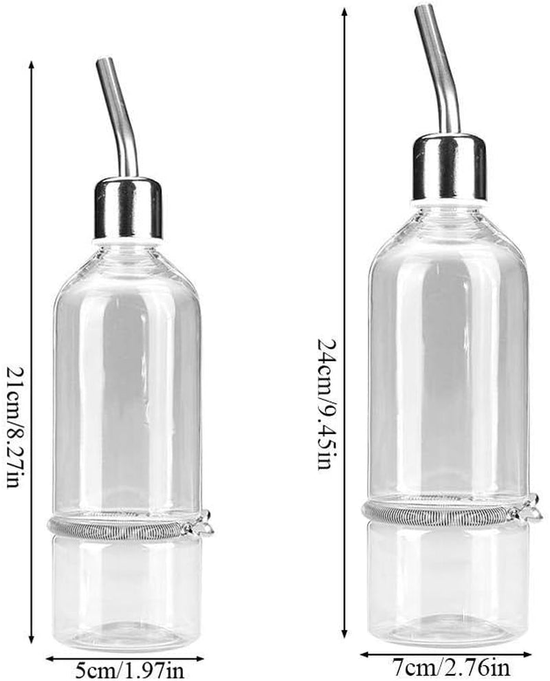 Automatic Pet Water Dispenser and Feeder with Stainless Steel Ball Nipple for Small Animals and Birds