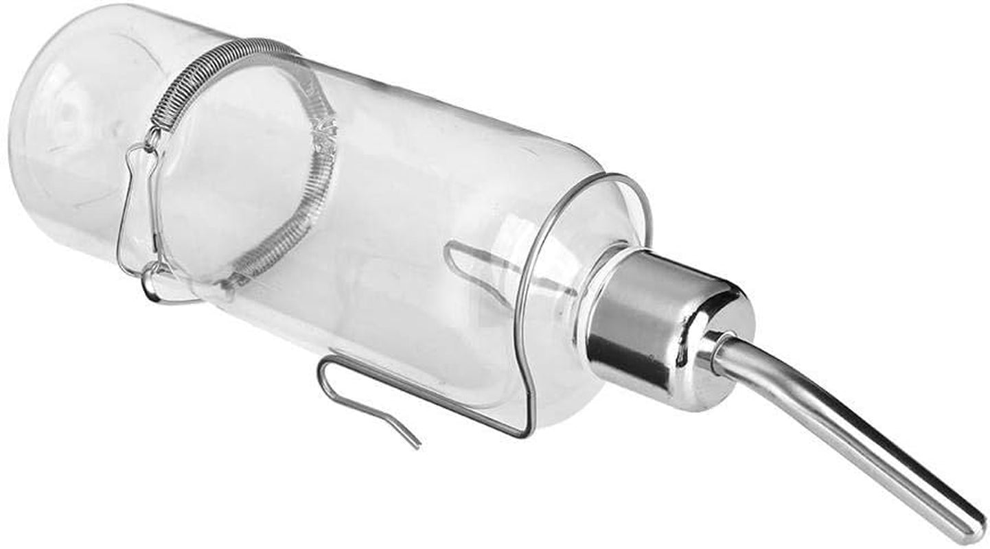 Automatic Pet Water Dispenser and Feeder with Stainless Steel Ball Nipple for Small Animals and Birds
