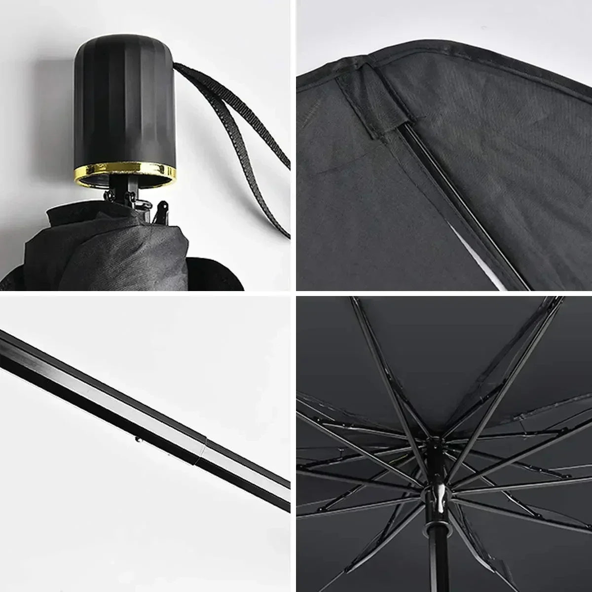 Foldable Car Windshield Sun Shade Umbrella for UV Protection and Heat Reduction