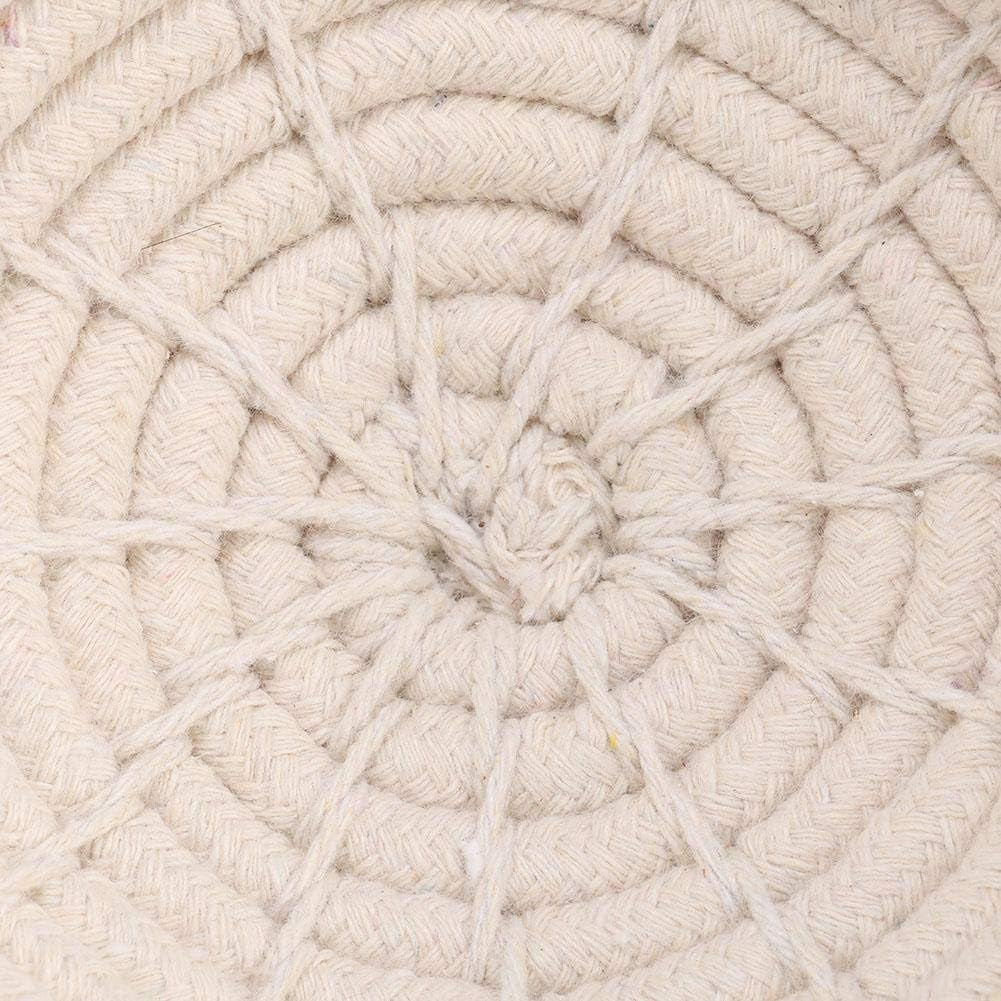 Handmade Cotton Bird Nest Swing Hammock for Parakeets, Cockatiels, Conures, Lovebirds, and Finches with Colorful Chew Toy and Bells