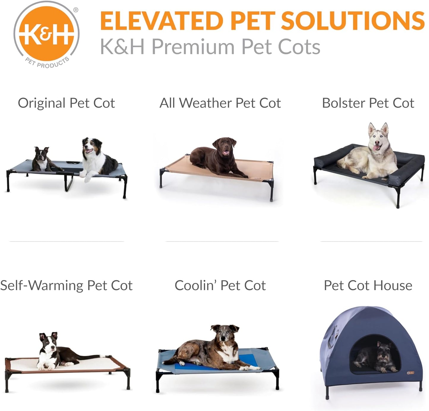 Elevated Outdoor Dog Cot - Breathable Cooling Hammock Pet Bed for Large Dogs, Washable Mesh Cover, Collapsible Portable Design, 42 x 30 In, Chocolate