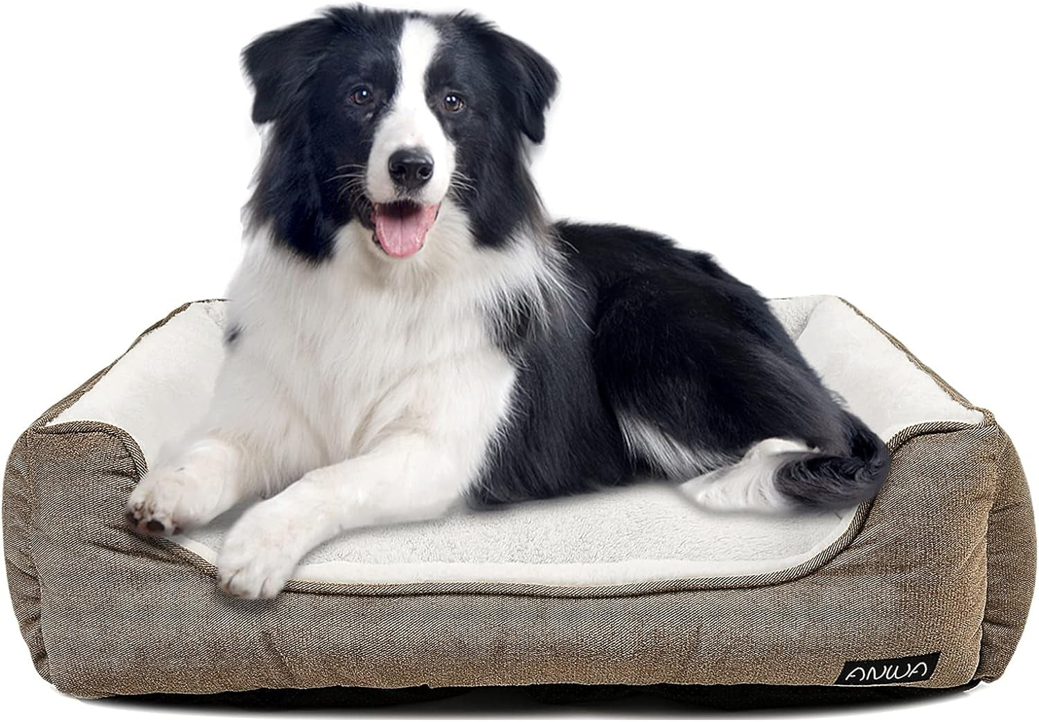 Premium Square Dog Bed - Machine Washable and Comfort-Designed for Medium Breeds