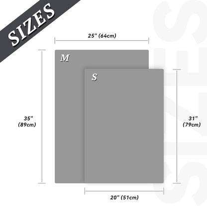 Cat Litter Mat - 31" x 20" Waterproof Litter Trapping Rug, Soft and Machine Washable, Beige