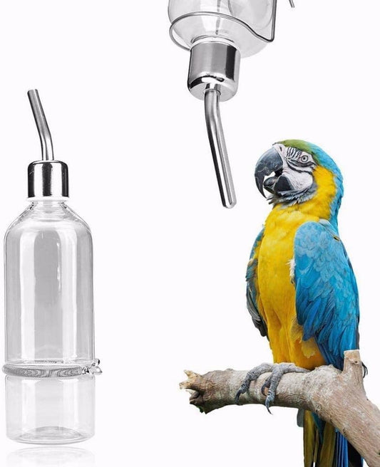 Automatic Pet Water Dispenser and Feeder with Stainless Steel Ball Nipple for Small Animals and Birds