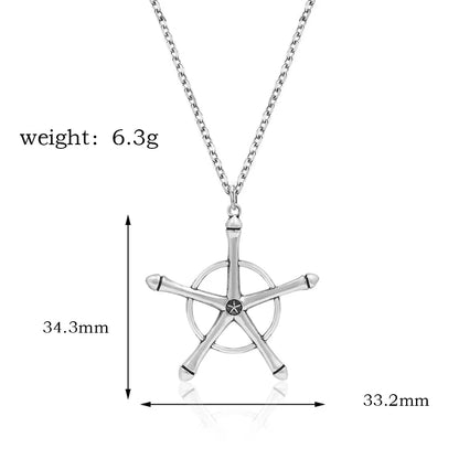 Uryuu Quincy Cross Pendant Necklace and Ichigo Soul Reaper Badge Necklace - Anime Cosplay Gifts for Fans of All Ages