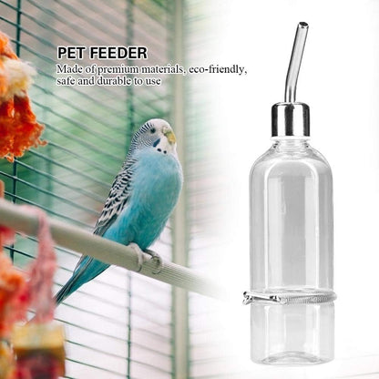 Automatic Pet Water Dispenser and Feeder with Stainless Steel Ball Nipple for Small Animals and Birds