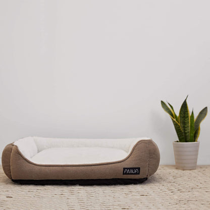 Premium Square Dog Bed - Machine Washable and Comfort-Designed for Medium Breeds