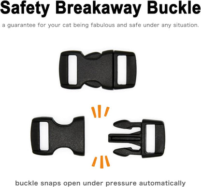 Sushi-Themed Breakaway Safety Collar with Bow Tie for Kittens - Ideal for Weddings and Birthdays