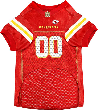 Kansas City Chiefs Medium Dog Jersey - Official NFL Football Costume for Pets