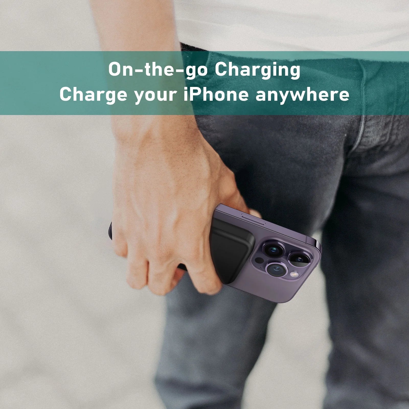 3 in 1 Wireless Charging Station for Iphone 16, 15 & Apple Watch, 5000Mah Magsafe Power Bank