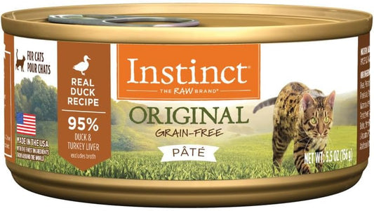 Grain-Free Original Pâté Wet Cat Food with Real Duck, 5.5 Oz Cans (Pack of 12)