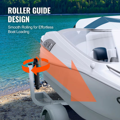 Succebuy Boat Trailer Guide Adjustable Guide Poles 2Pcsrustproof Galvanized Steel Trailer Guide for Skiboat or Sailboat Trailer