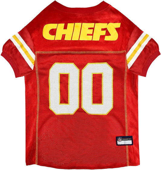 Kansas City Chiefs Medium Dog Jersey - Official NFL Football Costume for Pets