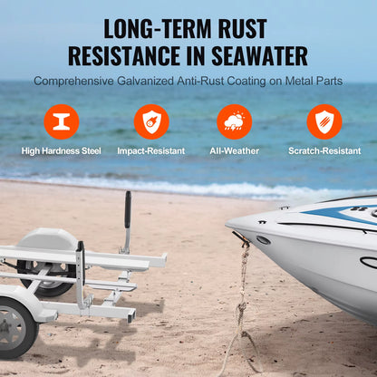 Succebuy Boat Trailer Guide Adjustable Guide Poles 2Pcsrustproof Galvanized Steel Trailer Guide for Skiboat or Sailboat Trailer