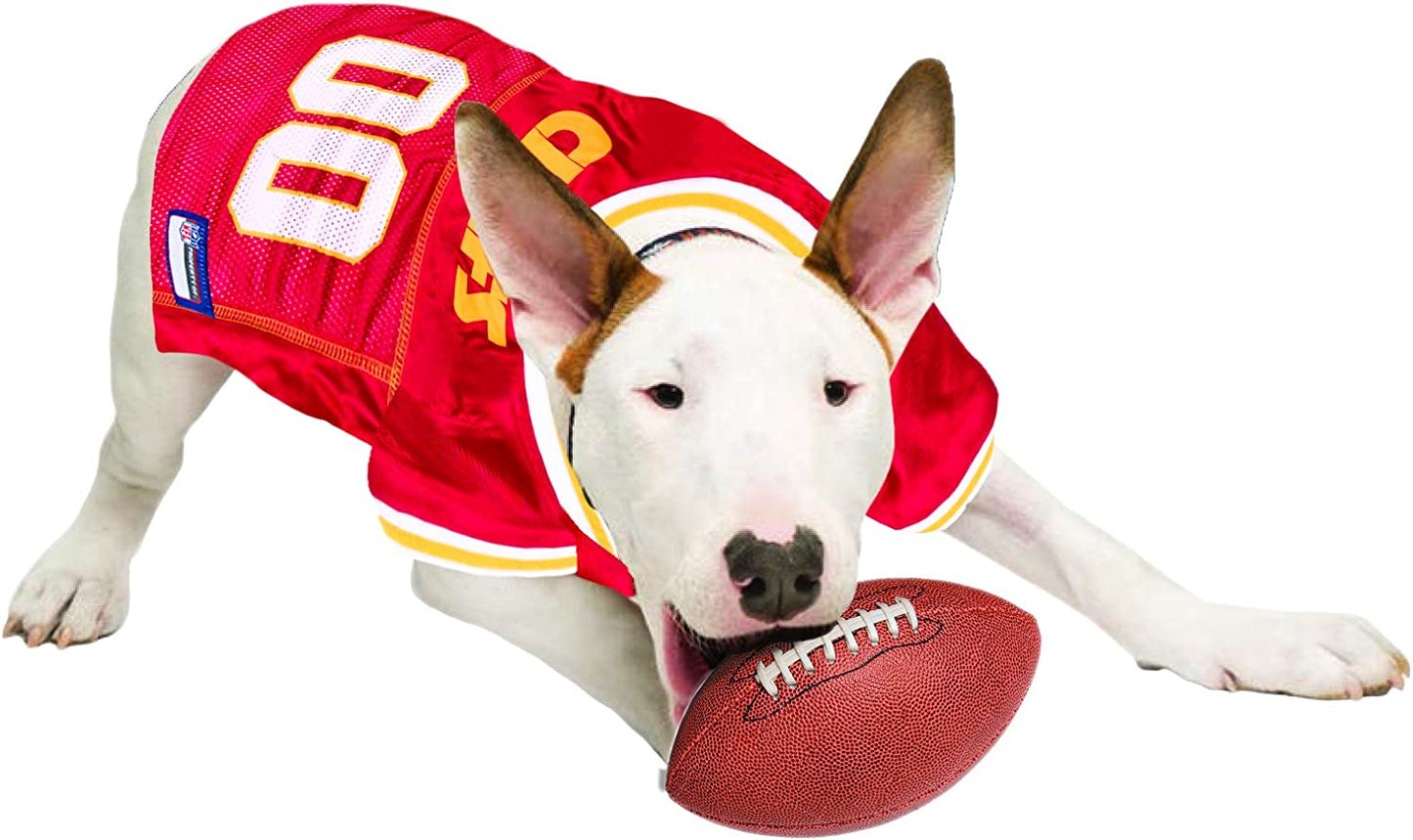 Kansas City Chiefs Medium Dog Jersey - Official NFL Football Costume for Pets