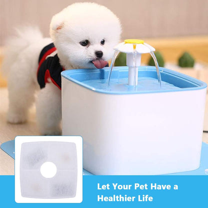Cat Water Fountain Replacement Filters, 8-Pack for 84Oz/2.5L Fountains