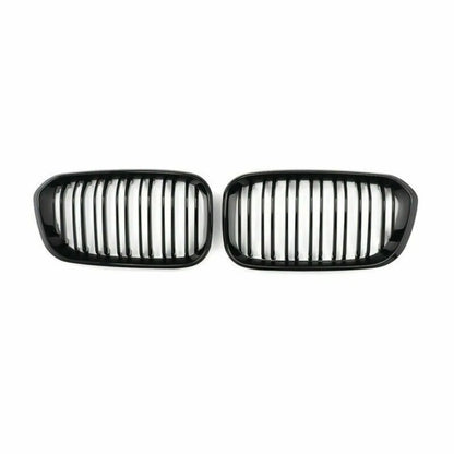 2015-2017 BMW F20 F21 120I LCI 1 Series Glossy Black Racing Grille with 2 Slats