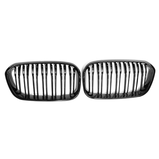 2015-2017 BMW F20 F21 120I LCI 1 Series Glossy Black Racing Grille with 2 Slats